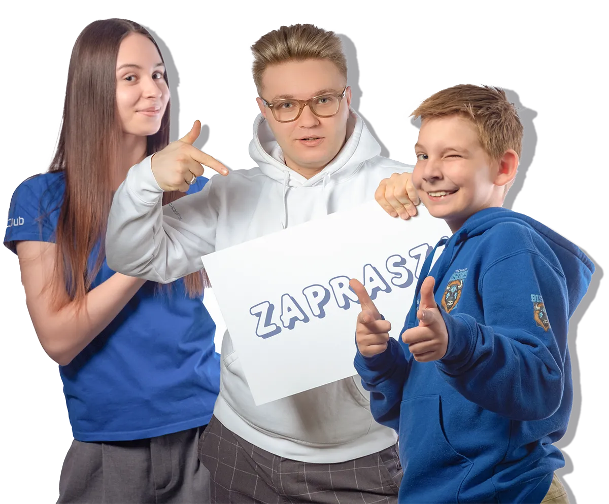 Trenerzy i uczeń IT-Club zapraszają na bezpłatne zajęcia próbne