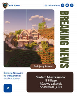 Tym razem zaglądamy do&nbsp;miejsca, które jeszcze niedawno było surowym terenem z&nbsp;ubytkami, skałami i&nbsp;wejściami do&nbsp;jaskiń.

👉🏻 Dziś stoi tam Różowy Zakątek AnastasiaF_CBH — autorski dom z&nbsp;w pełni zagospodarowaną posesją.

Projekt został poprzedzony niemal całkowitym przebudowaniem terenu. Wszystko zostało wyrównane, zabezpieczone i&nbsp;przygotowane pod&nbsp;przemyślaną zabudowę. W&nbsp;inwestycji zmieścił się piękny basen, akwarium przy&nbsp;wejściu, zielony kącik pod&nbsp;schodami oraz&nbsp;zostały dopracowane detale w&nbsp;każdym pomieszczeniu 🔥

Powstała przytulna oaza spokoju z&nbsp;widokiem na&nbsp;sąsiednią wyspę i&nbsp;willę Pana Mateusza — zarówno z&nbsp;posesji, jak i&nbsp;z balkonu oraz&nbsp;okien. Za&nbsp;wykonanie domu oraz&nbsp;wnętrz odpowiada 👷🏼‍♂️ Marat_Admin, który pomógł Anastasii spełnić marzenie o&nbsp;własnym miejscu do&nbsp;odpoczynku.

IT Village to nie tylko wspólna infrastruktura. To też indywidualne historie zapisane w&nbsp;blokach.

Kolejne aktualności już we wtorek.

---
Twoje dziecko również może rozwijać umiejętności współpracy i&nbsp;gospodarowania przestrzennego.

Skontaktuj się z&nbsp;nami na&nbsp;próbne spotkanie.
🧑🏼‍🏫 Mateusz Bielski - Kierownik Klubu
📞 667 480 083
📍 Legionowa 14/16 lok. 102, Białystok

#itclubacademy #kursydladzieci #it_club #minecraft #ItFillage