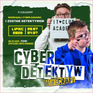 Minecraft, zagadki i&nbsp;cyberbezpieczeństwo w&nbsp;jednym? Tak. Na&nbsp;turnusie CyberDetektyw Minecraft naszych letnich warsztatów IT uczestnicy wchodzą w&nbsp;świat cyfrowych tajemnic i&nbsp;uczą się, jak bezpiecznie poruszać się w&nbsp;sieci - przez&nbsp;zabawę, zadania i&nbsp;praktyczne wyzwania.

Podczas warsztatów dzieci będą:
✔ dowiadywać się, kim jest haker
✔ poznawać szyfr Cezara i&nbsp;ukryte wiadomości
✔ analizować ślady cyfrowe i&nbsp;IP
✔ uczyć się rozpoznawać phishing.

Warsztat łączy świat, który dzieci znają i&nbsp;lubią, z&nbsp;realną wiedzą o&nbsp;bezpieczeństwie w&nbsp;internecie. Dziecko ma frajdę, a&nbsp;przy okazji zdobywa kompetencje, które naprawdę się przydają.

📅 20.07-24.07
📍 centrum Białegostoku, ul. Legionowa 14/16 lok. 102

💰 890 zł 
- 100 zł zniżki przy&nbsp;płatności z&nbsp;góry
- możliwość rat

✅ małe grupy
✅ gorący obiad
✅ 5 dni zajęć
✅ materiały do&nbsp;zajęć
✅ dodatkowe wydarzenia i&nbsp;wyjścia
✅ opieka od 7:30 nawet do&nbsp;17:00

To nie są zwykłe zajęcia z&nbsp;komputerem.
To nauka myślenia, analizowania i&nbsp;świadomego poruszania się w&nbsp;cyfrowym świecie.

⚠️ Liczba miejsc jest ograniczona

👉 Zapisy: link w&nbsp;bio profilu lub:
📞 667 480 083

#itclubacademy #Edukacja #Informatyka #kursydladzieci #Programowanie #it_club #minecraft #IT_Club